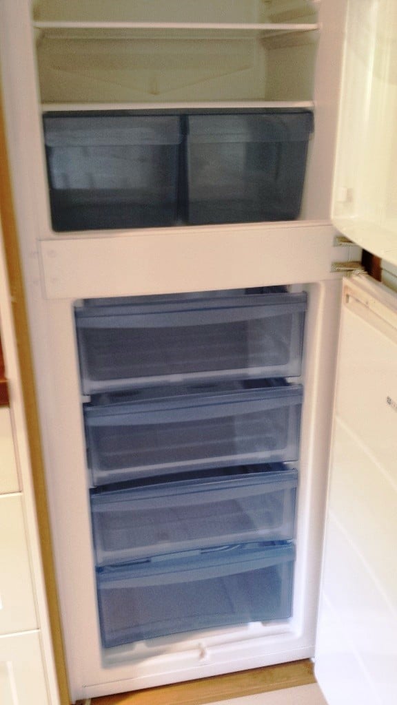 fridge freezer after cleaning