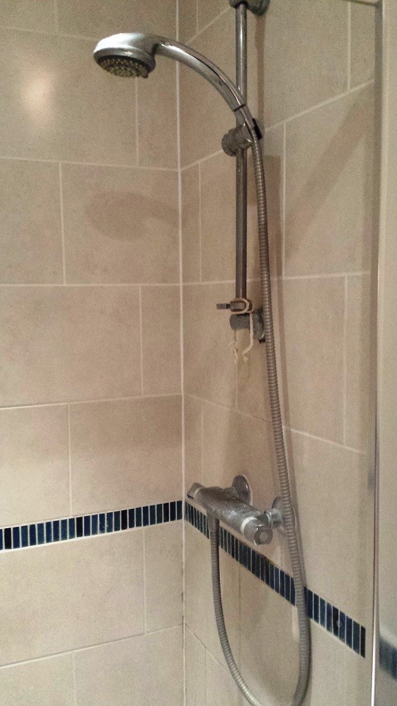 shower before cleaning