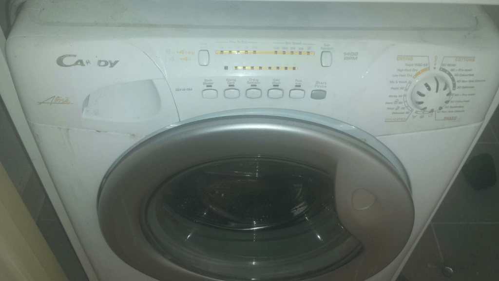 washing machine before cleaning